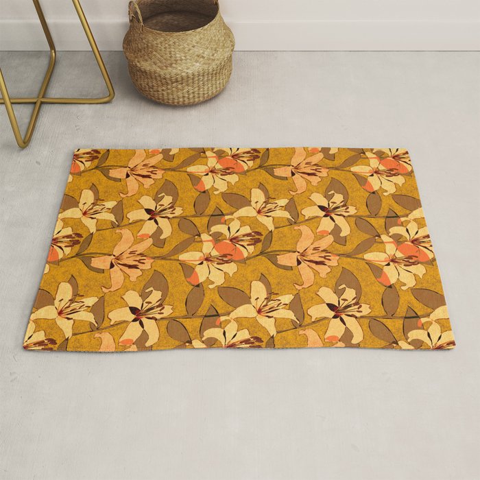 Tiger Lily (ORANGE-RED) Rug Gallery Image 1