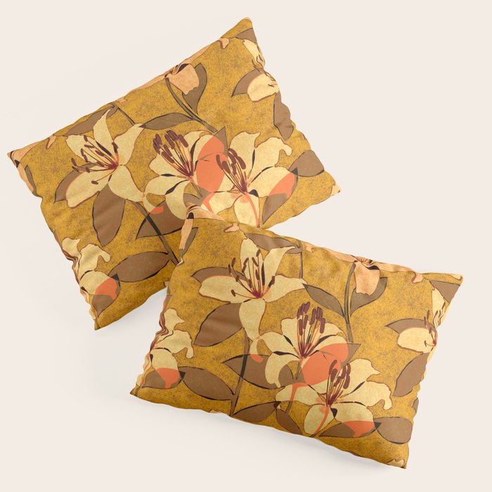 Tiger Lily (ORANGE-RED) Pillow Sham Gallery Image 3