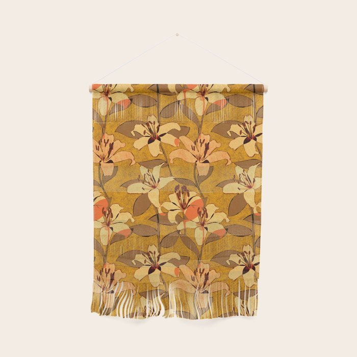 Tiger Lily (ORANGE-RED) Wall Hanging Gallery Image 1