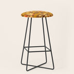 Tiger Lily (ORANGE-RED) Stool Gallery Image 1