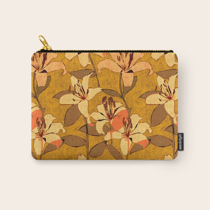 Tiger Lily (ORANGE-RED) Carry All Pouch Gallery Image 1