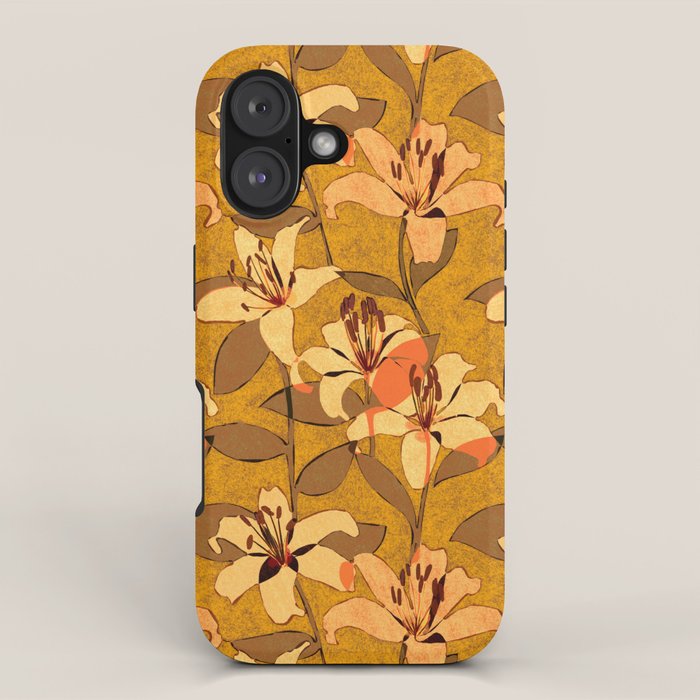 Tiger Lily (ORANGE-RED) iPhone Case Gallery Image 1
