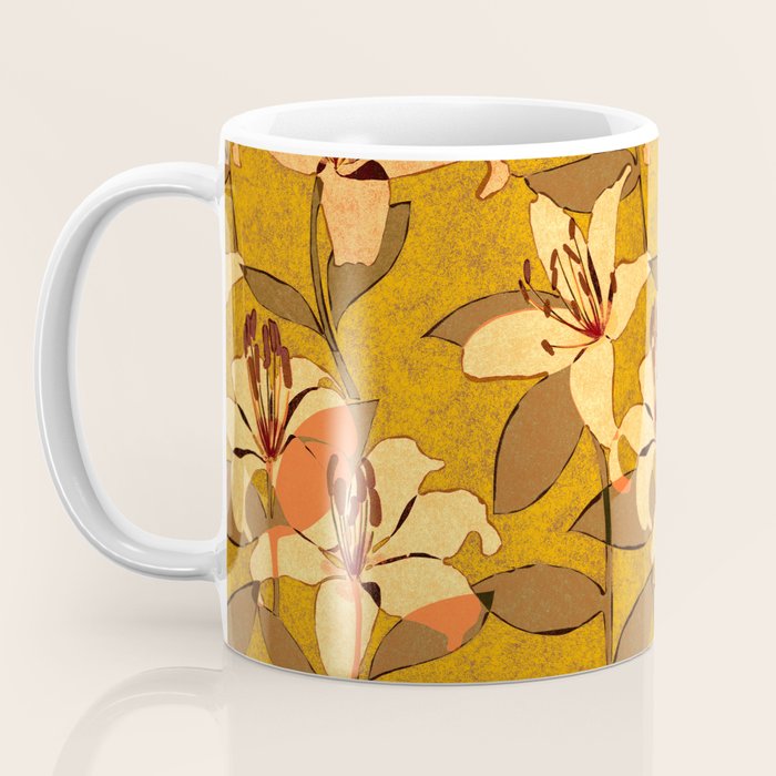 Tiger Lily (ORANGE-RED) Coffee Mug Gallery Image 3