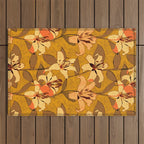 Tiger Lily (ORANGE-RED) Outdoor Rug Gallery Image 1