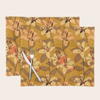 Tiger Lily (ORANGE-RED) Placemat Gallery Image 1