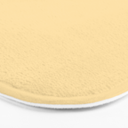 Buttercream Yellow Pastel Solid Bath Mat Gallery Image 3