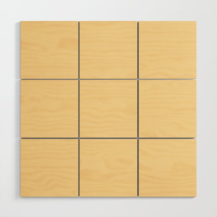 Buttercream Yellow Pastel Solid Wood Wall Art Gallery Image 1