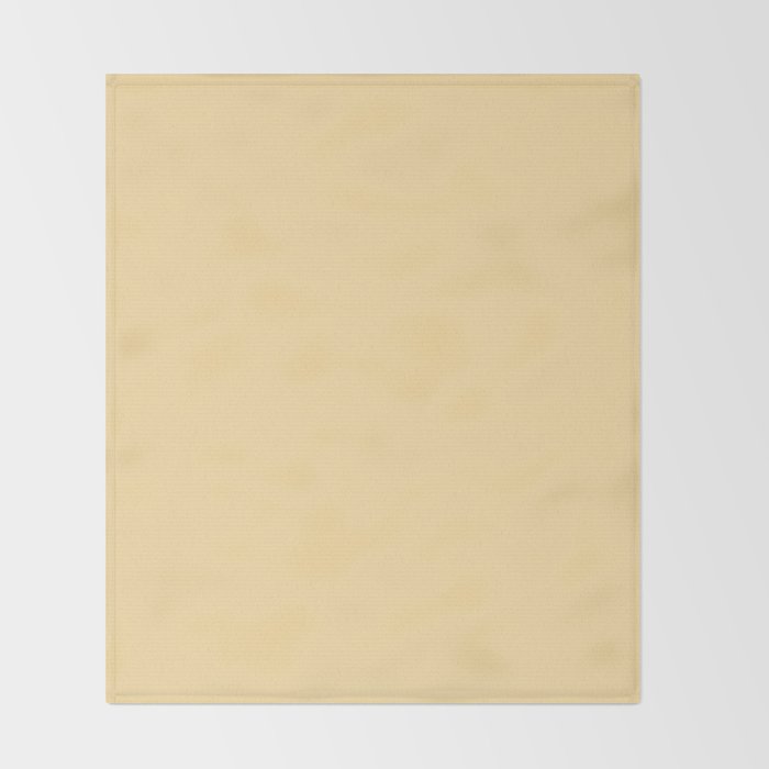 Buttercream Yellow Pastel Solid Throw Blanket Gallery Image 2