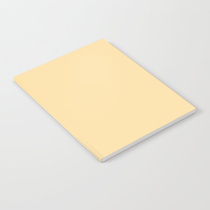Buttercream Yellow Pastel Solid Notebook Gallery Image 2