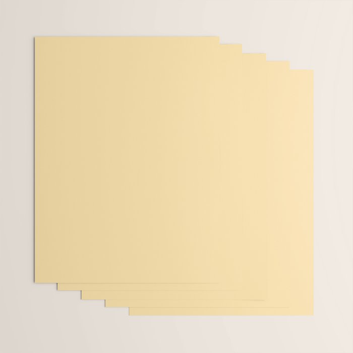 Buttercream Yellow Pastel Solid Wrapping Paper Gallery Image 3