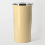 Buttercream Yellow Pastel Solid Travel Mug Gallery Image 1