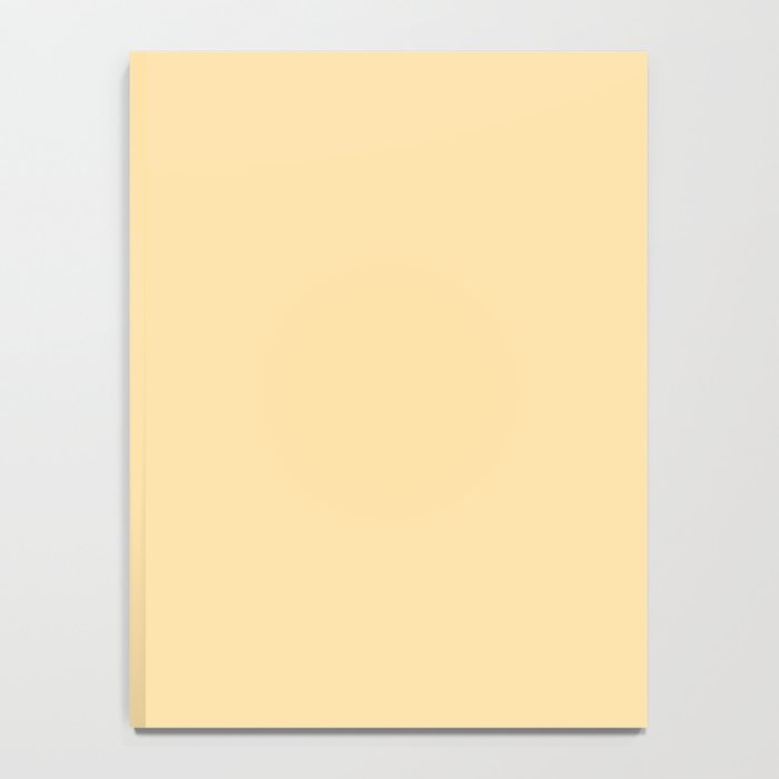Buttercream Yellow Pastel Solid Notebook Gallery Image 4