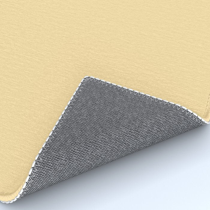 Buttercream Yellow Pastel Solid Rug Gallery Image 4