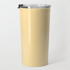 Buttercream Yellow Pastel Solid Travel Mug Gallery Image 3