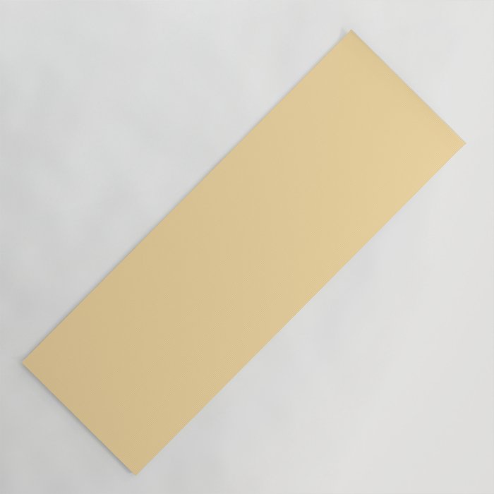 Buttercream Yellow Pastel Solid Yoga Mat Gallery Image 1