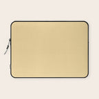 Buttercream Yellow Pastel Solid Laptop Sleeve Gallery Image 1