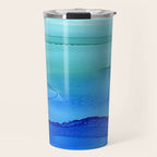 Alcohol Ink Seascape Travel Mug Gallery Image 1