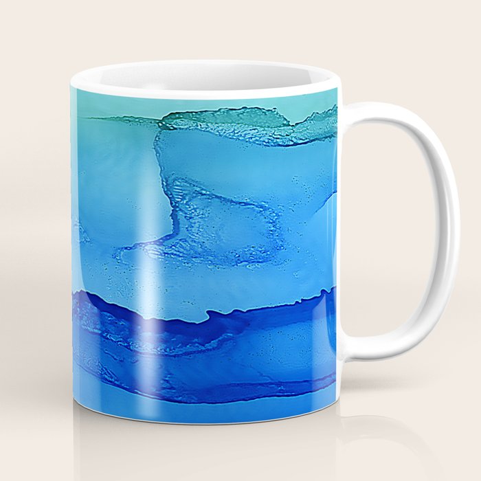 Alcohol Ink Seascape Coffee Mug Gallery Image 1
