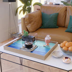 Alcohol Ink Seascape Serving Tray Gallery Image 2