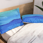 Alcohol Ink Seascape Pillow Sham Gallery Image 2