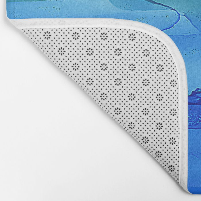 Alcohol Ink Seascape Bath Mat Gallery Image 2