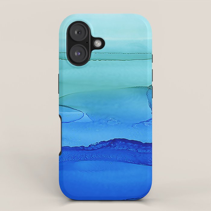 Alcohol Ink Seascape iPhone Case Gallery Image 1