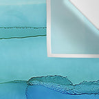 Alcohol Ink Seascape Wall Tapestry Gallery Image 3