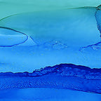 Alcohol Ink Seascape Coffee Mug Gallery Image 2