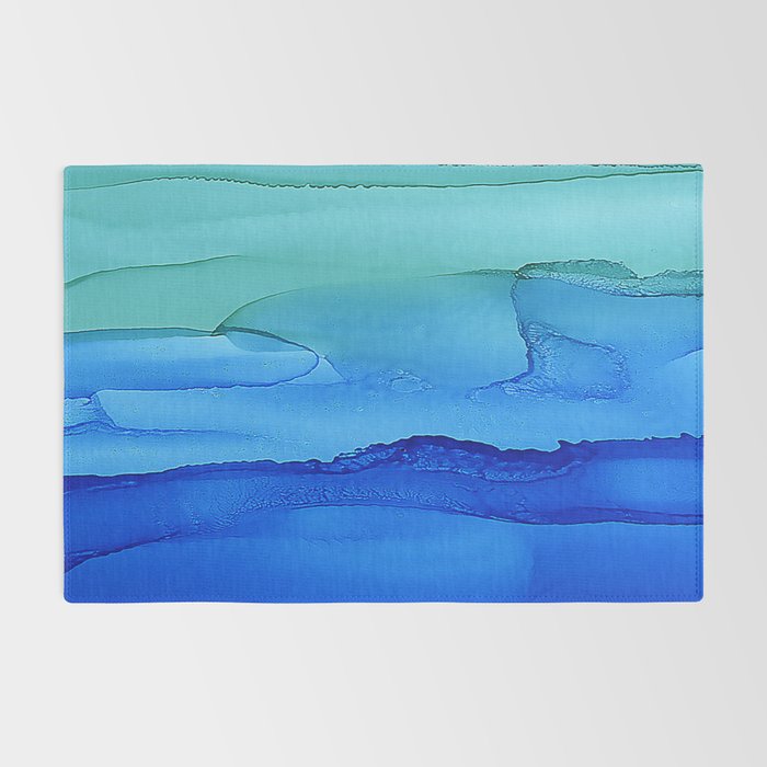 Alcohol Ink Seascape Rug Gallery Image 2