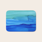 Alcohol Ink Seascape Bath Mat Gallery Image 1