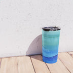 Alcohol Ink Seascape Travel Mug Gallery Image 4