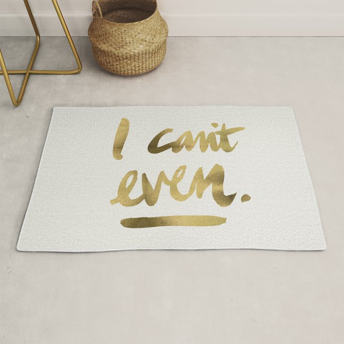 I Can't Even - Gold Ink Rug Gallery Image 1