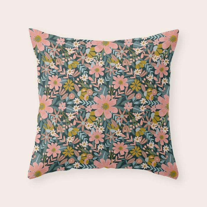 Night Blooms Throw Pillow Gallery Image 6