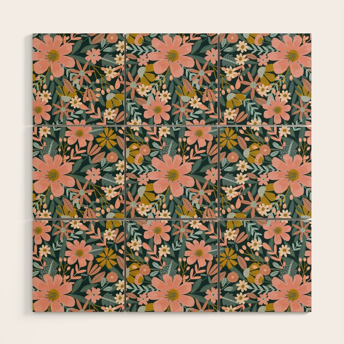 Night Blooms Wood Wall Art Gallery Image 1