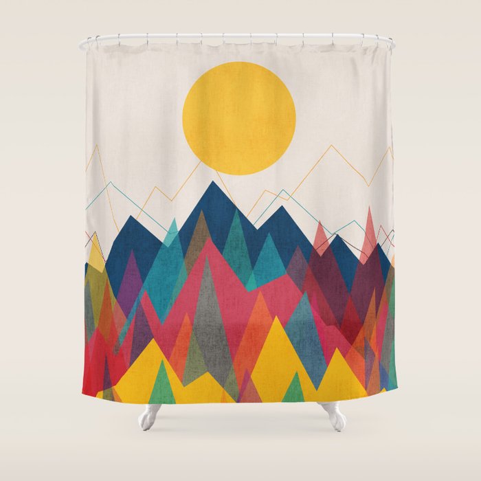 Uphill Battle Shower Curtain Gallery Image 1