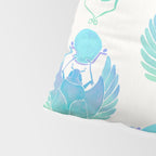 Egyptian Scarab - Turquoise OmbrÃ© Pillow Sham Gallery Image 4
