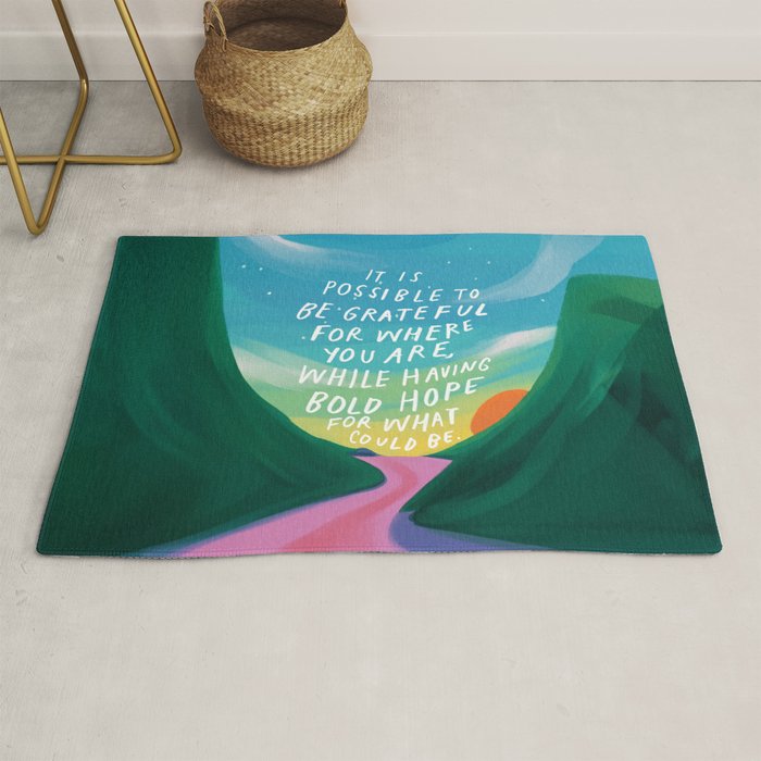 Gratitude and Hope at the Same Time Rug Gallery Image 1