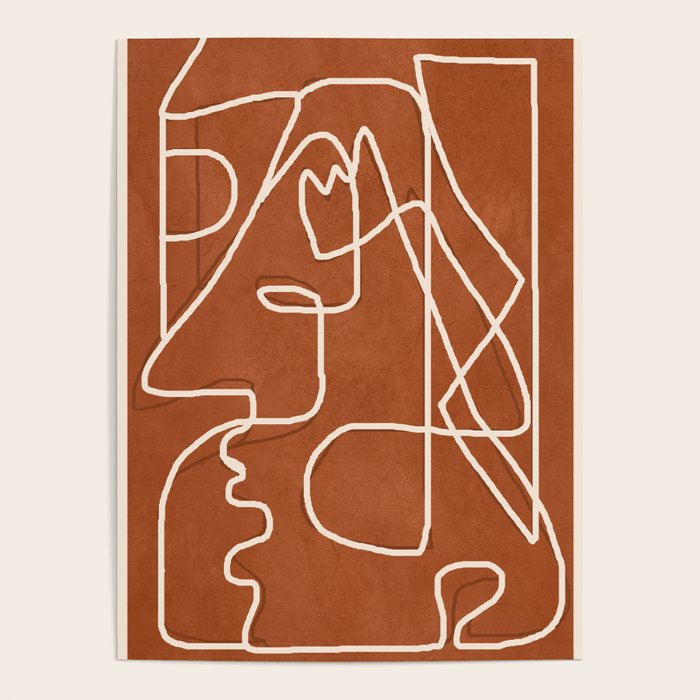 Abstract Face Sketch 4 Poster Gallery Image 4