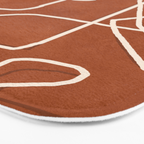 Abstract Face Sketch 4 Bath Mat Gallery Image 3