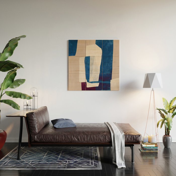 Quiet Geometry Wood Wall Art Gallery Image 2