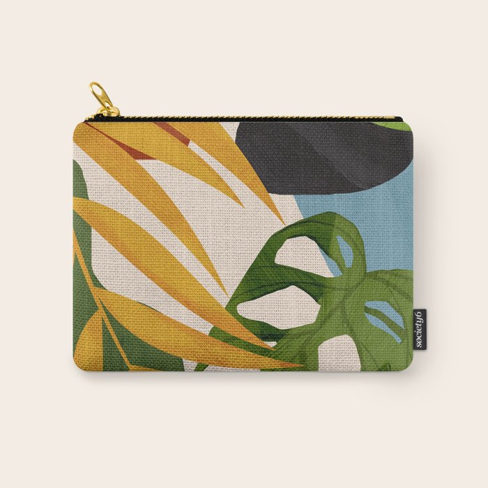 Abstract Tropical Art 2 Carry All Pouch Gallery Image 1