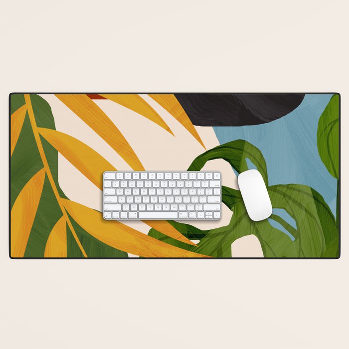 Abstract Tropical Art 2 Desk Mat Gallery Image 1