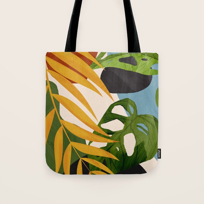 Abstract Tropical Art 2 Tote Bag Gallery Image 1