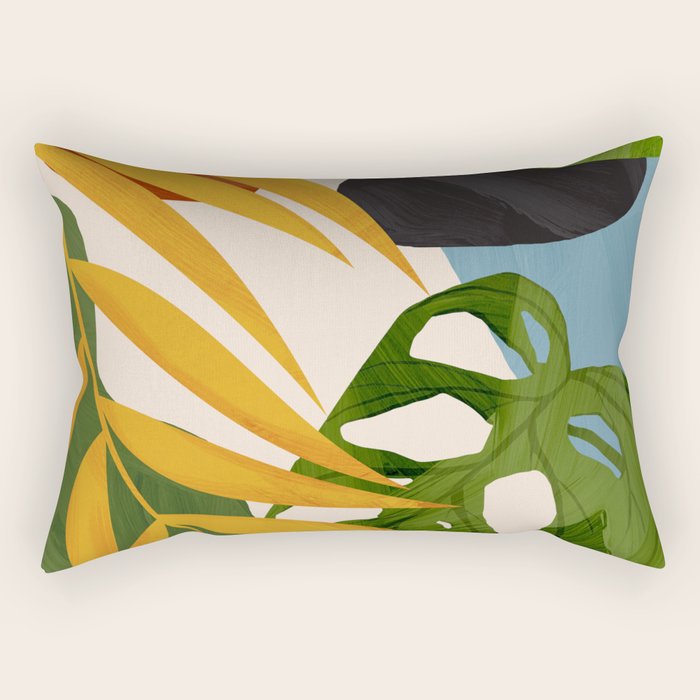 Abstract Tropical Art 2 Rectangular Pillow Gallery Image 1