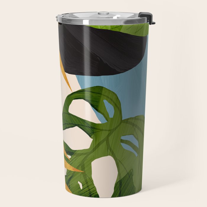 Abstract Tropical Art 2 Travel Mug Gallery Image 2
