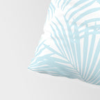 Pastel blue modern simple tropical palm tree Pillow Sham Gallery Image 4