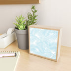 Pastel blue modern simple tropical palm tree Mini Art Print Gallery Image 2