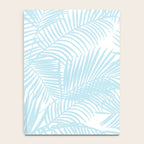Pastel blue modern simple tropical palm tree Notebook Gallery Image 4