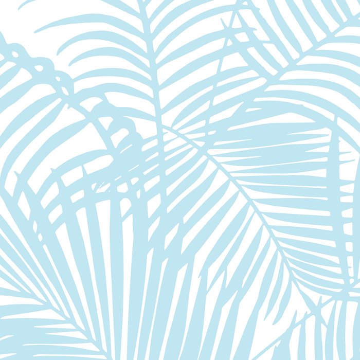 Pastel blue modern simple tropical palm tree Coffee Mug Gallery Image 2