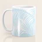 Pastel blue modern simple tropical palm tree Coffee Mug Gallery Image 3